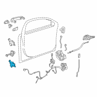 OEM 2017 Buick Verano Upper Hinge Diagram - 20992730