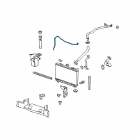 OEM Chevrolet Camaro Radiator Overflow Hose Diagram - 22756187