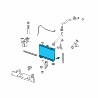 OEM 2015 Chevrolet Camaro Radiator Diagram - 22786865