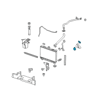 OEM 2002 Chevrolet Corvette Upper Hose Clamp Diagram - 15024903