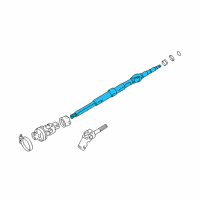 OEM 2003 Toyota Avalon Shaft Assembly Diagram - 45210-07030