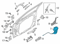 OEM Hyundai Sonata Latch Assembly-Front Door, LH Diagram - 81310-L1010