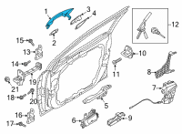 OEM Hyundai Sonata Door Outside Handle Assembly Diagram - 82651-L1220
