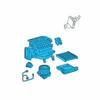 OEM Lexus RX400h Blower Assembly Diagram - 87130-0E020