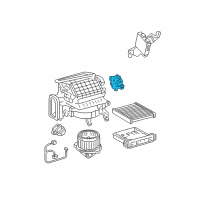 OEM 2006 Lexus RX330 Damper Servo Sub-Assembly (For Recirculation) Diagram - 87106-0E020