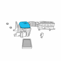 OEM Ram 2500 Cover-Air Cleaner Diagram - 53032405AC