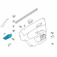 OEM 2013 Ford Police Interceptor Utility Handle, Inside Diagram - EB5Z-7822600-AE