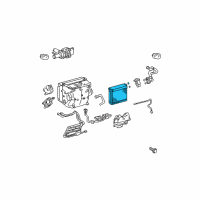 OEM 2007 Toyota Prius Evaporator Core Diagram - 88501-47041