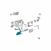 OEM 2009 Toyota Prius Heater Core Diagram - 87107-47060