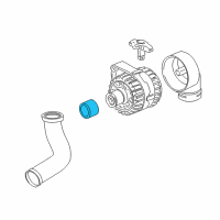 OEM BMW 525i Pulley Alternator Diagram - 12-31-1-713-945