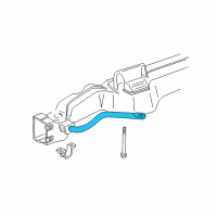 OEM 2003 Chevrolet Astro Shaft-Front Stabilizer Diagram - 14056841
