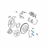 OEM 2006 BMW 530xi Brake Hose Rear Diagram - 34-30-6-795-676