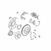 OEM 2007 BMW 530xi Brake Pad Wear Sensor Diagram - 34-35-6-789-494