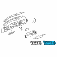 OEM Dodge B3500 Air Conditioner And Heater Control Diagram - 55055459AD