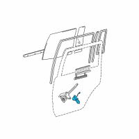 OEM Lexus LX470 Motor Assy, Power Window Regulator, Rear LH Diagram - 85710-60120