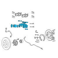 OEM 2016 Jeep Grand Cherokee CALIPER-Disc Brake Diagram - 68146613AA