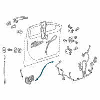 OEM 2022 Cadillac XT4 Control Cable Diagram - 23274475