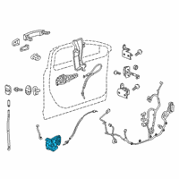 OEM 2020 Cadillac CT4 Lock Diagram - 13528349