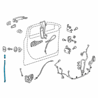 OEM Cadillac XT4 Lock Rod Diagram - 23274445