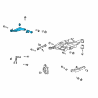 OEM 2012 Chevrolet Camaro Upper Control Arm Diagram - 23110246