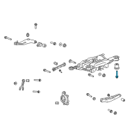 OEM 2010 Chevrolet Camaro Suspension Crossmember Bolt Diagram - 11589375