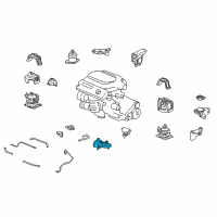 OEM Acura Rubber, Front Transmission Mounting (Lower) (At) Diagram - 50850-SEP-A03