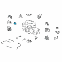 OEM Acura TL Bracket, Front Engine Mounting Diagram - 50630-STW-A00