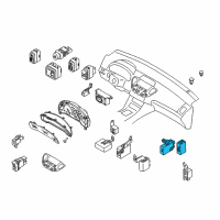 OEM 2004 Infiniti M45 Control Assembly Shift Lock Diagram - 28540-AS56A