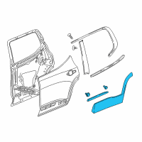 OEM 2017 GMC Acadia Lower Molding Diagram - 84462101