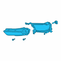 OEM 2014 Honda Accord Foglight Assembly, Left Front Diagram - 33950-T3V-A01