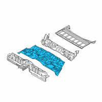 OEM Kia K900 Panel-Rear Floor Diagram - 65511J6000