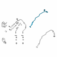 OEM 2014 Ford Fusion Cooler Pipe Diagram - DG9Z-7890-A