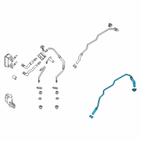 OEM Ford Fusion Cooler Line Diagram - DG9Z-7A031-A