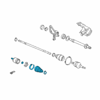 OEM Acura RL Boot Set, Inboard Diagram - 44017-SYK-010