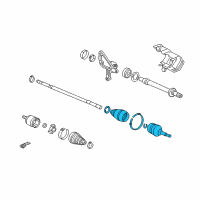 OEM 2011 Honda Accord Crosstour Set, Outboard Joint Diagram - 44014-STK-A03