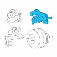 OEM 2004 Ford Mustang Booster Assembly Diagram - XR3Z-2005-AA