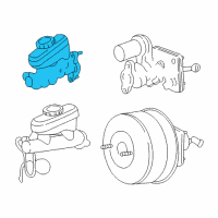 OEM 2004 Ford Mustang Master Cylinder Diagram - XR3Z-2140-BA