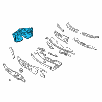 OEM 2003 Chrysler Concorde SILENCER-COWL Side Diagram - 4698441AD