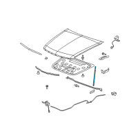 OEM 2009 Cadillac STS Support Cylinder Diagram - 15845091