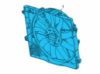 OEM 2022 Jeep Gladiator Radiator Cooling Diagram - 68340962AC