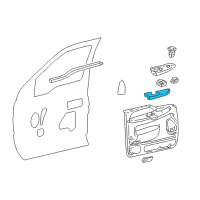 OEM 2006 Ford F-250 Super Duty Armrest Diagram - 5C3Z-2524101-BAC