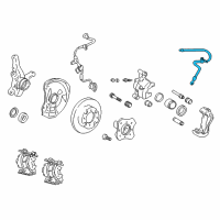 OEM 2000 Hyundai Accent Hose-Brake Front, RH Diagram - 58732-25000