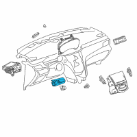 OEM 2013 Cadillac XTS Headlamp Switch Diagram - 22800523