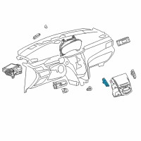 OEM 2015 Cadillac XTS Hazard Switch Diagram - 84144311