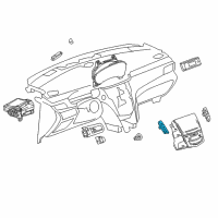 OEM Cadillac Hazard Switch Diagram - 84144311