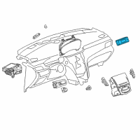 OEM Cadillac XTS Heater Control Diagram - 13506233