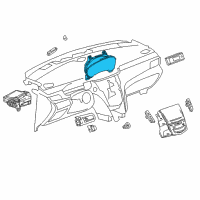 OEM Cadillac Cluster Diagram - 84217910