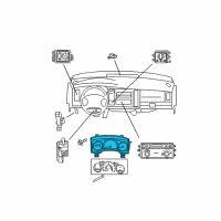 OEM 2008 Dodge Durango Cluster-Instrument Panel Diagram - 68028115AC