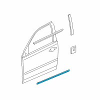 OEM Pontiac G6 Body Side Molding Diagram - 89024126