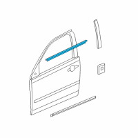 OEM 2007 Pontiac G6 Belt Molding Diagram - 15889536